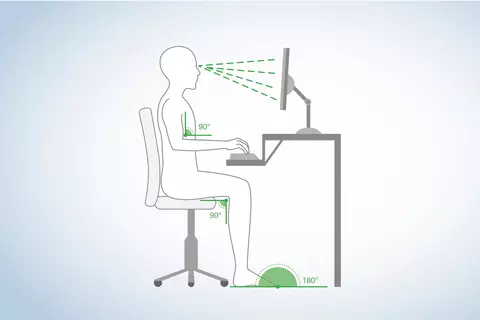 Richtig Sitzen am Schreibtisch